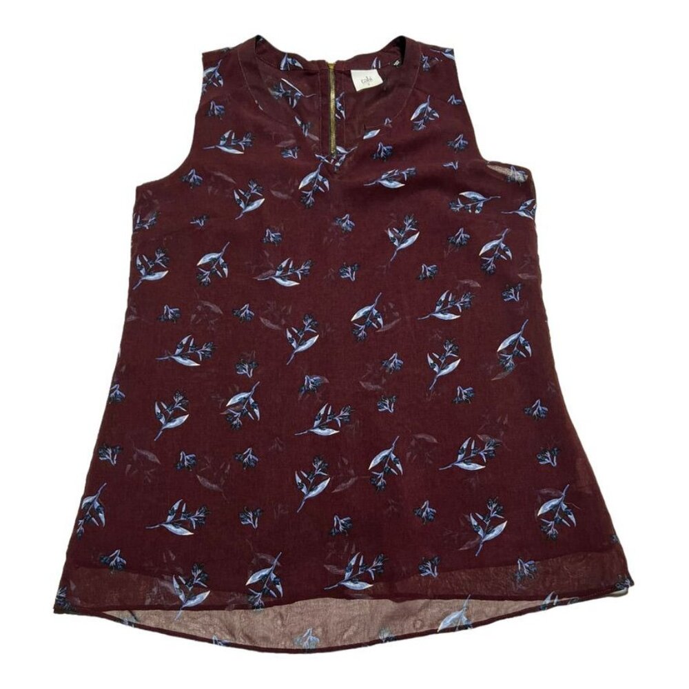 Cabi Purple Sleeveless Blouse Size Small